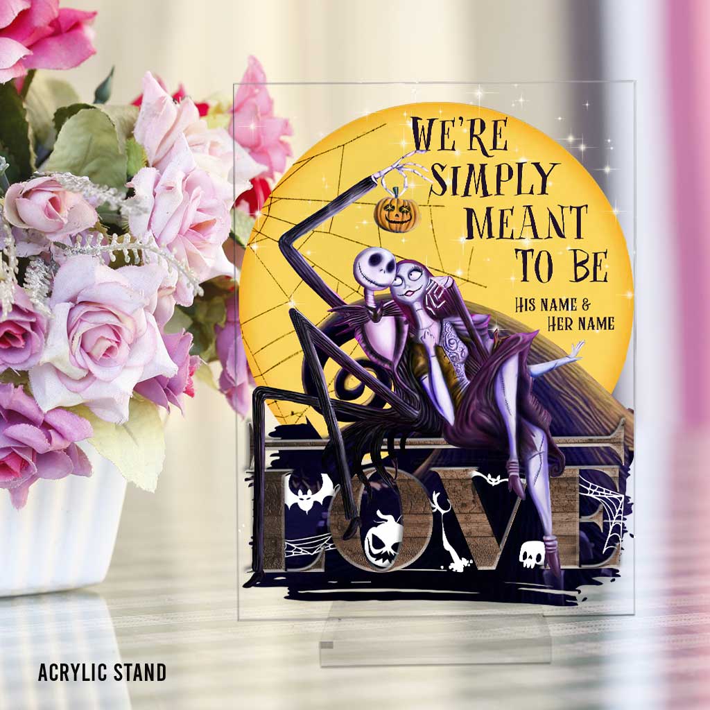 We're Simply Meant To Be - Personalized Nightmare Transparent Acrylic Plaque