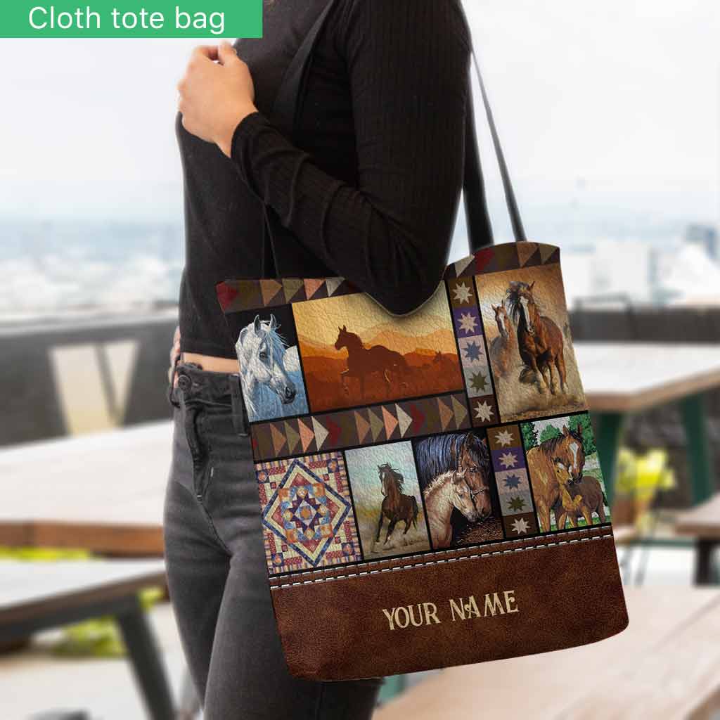 Love Horses - Personalized Tote Bag