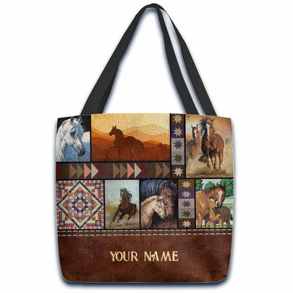 Love Horses - Personalized Tote Bag