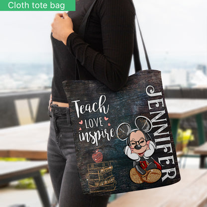 Teach Love Inspire - Personalized Teacher Tote Bag