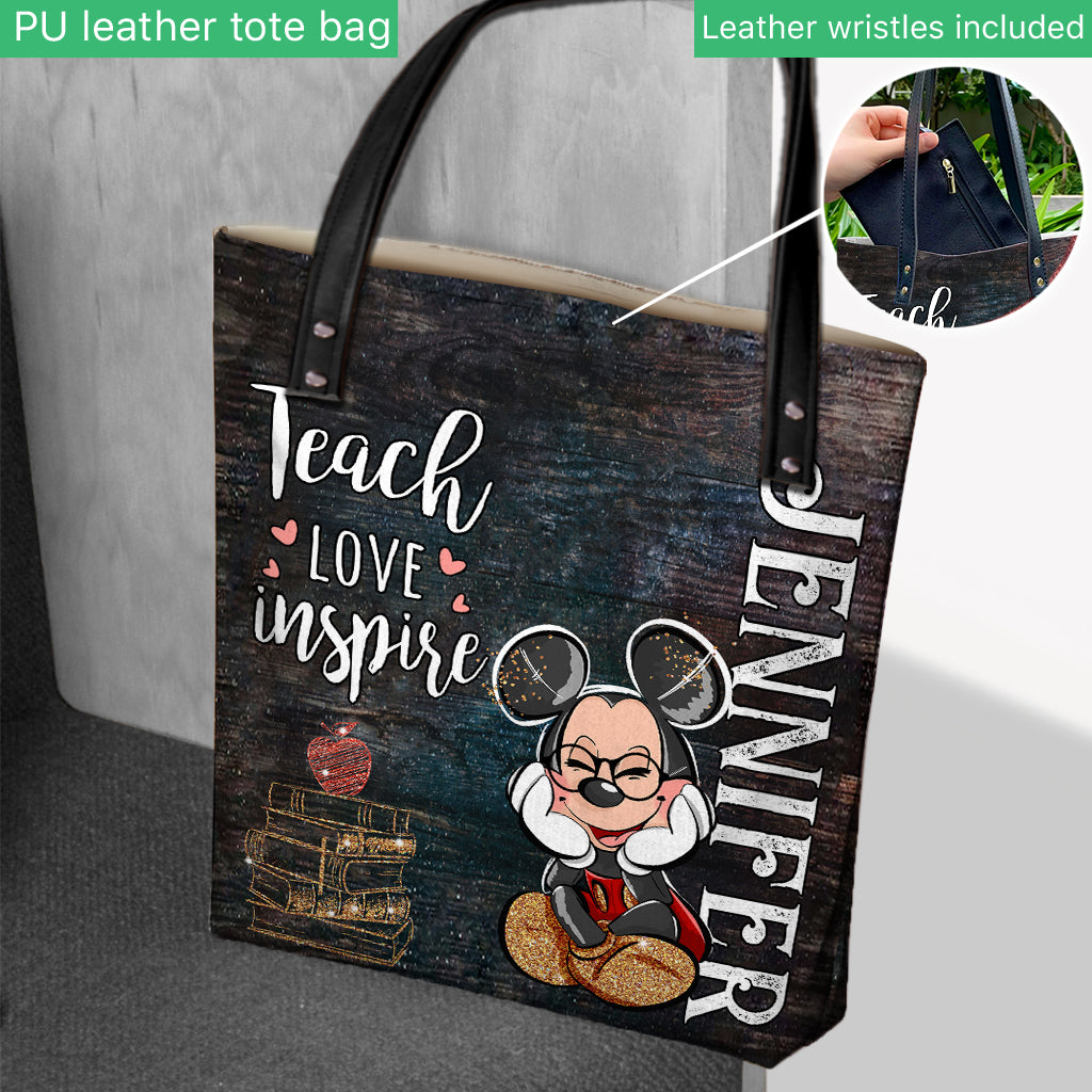 Teach Love Inspire - Personalized Teacher Tote Bag