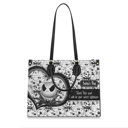 Touch My Bag - Personalized Nightmare Leather Handbag