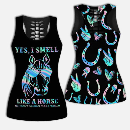 Yes I Smell Like A Horse Leggings And Hollow Tank Top