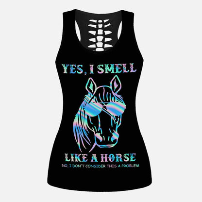 Yes I Smell Like A Horse Leggings And Hollow Tank Top