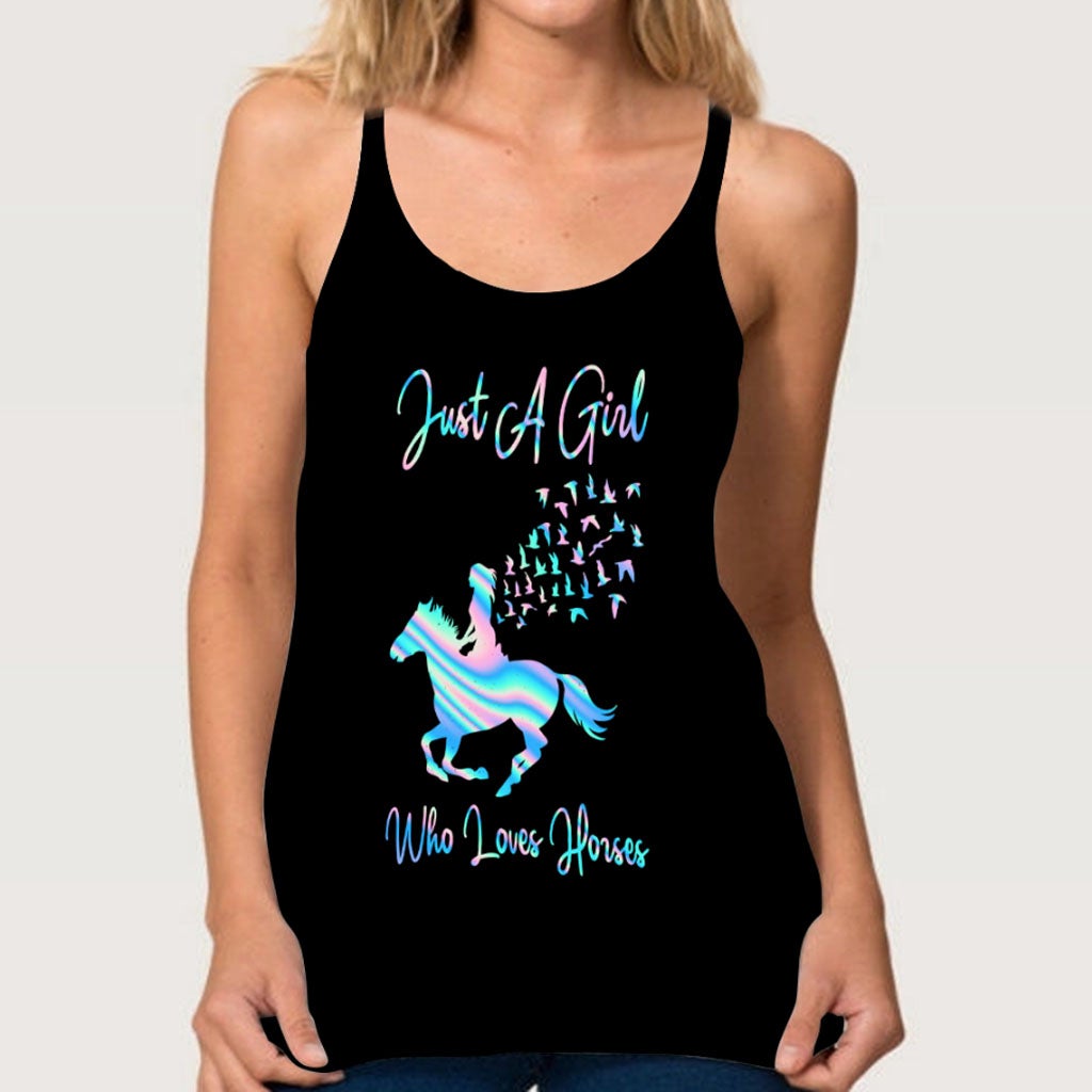 Horse Girl Cross Tank Top