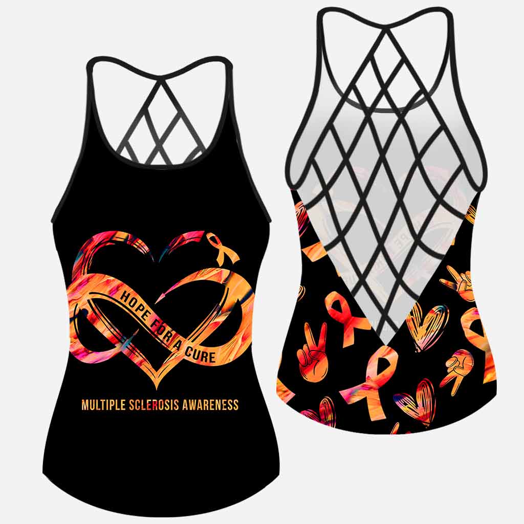 Hope For A Cure - Multiple Sclerosis Awareness Cross Tank Top