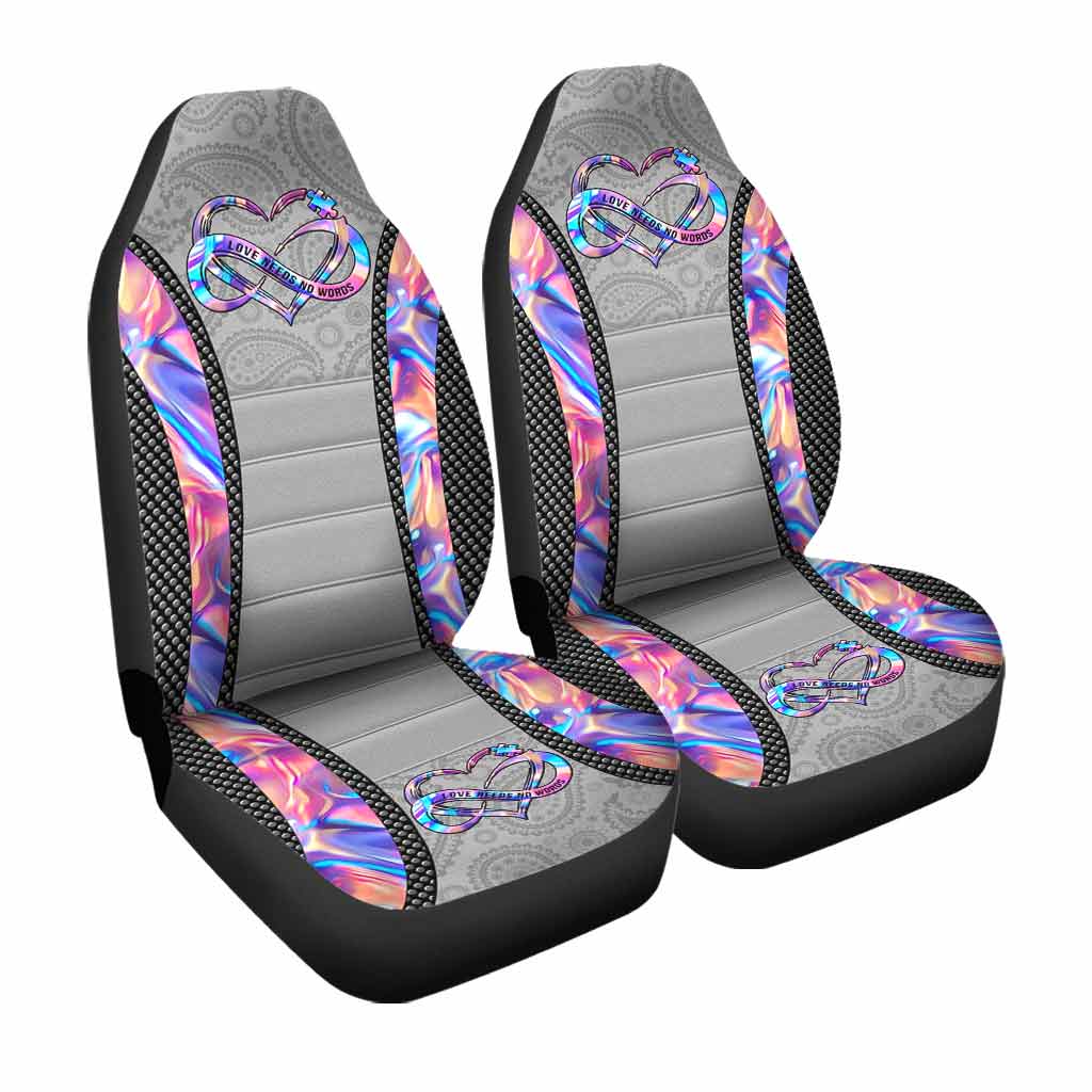 Love Needs No Words  - Autism Awareness Seat Covers