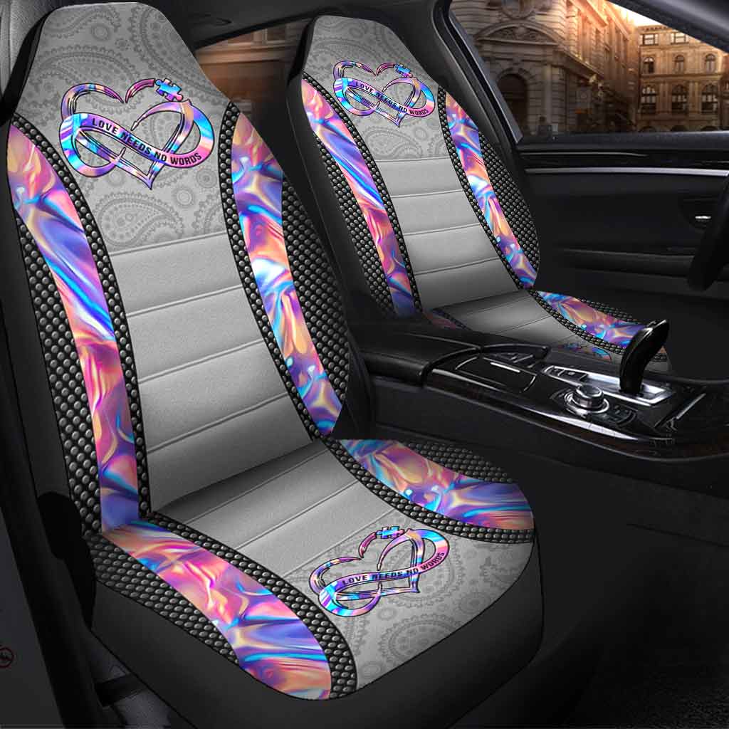 Love Needs No Words  - Autism Awareness Seat Covers