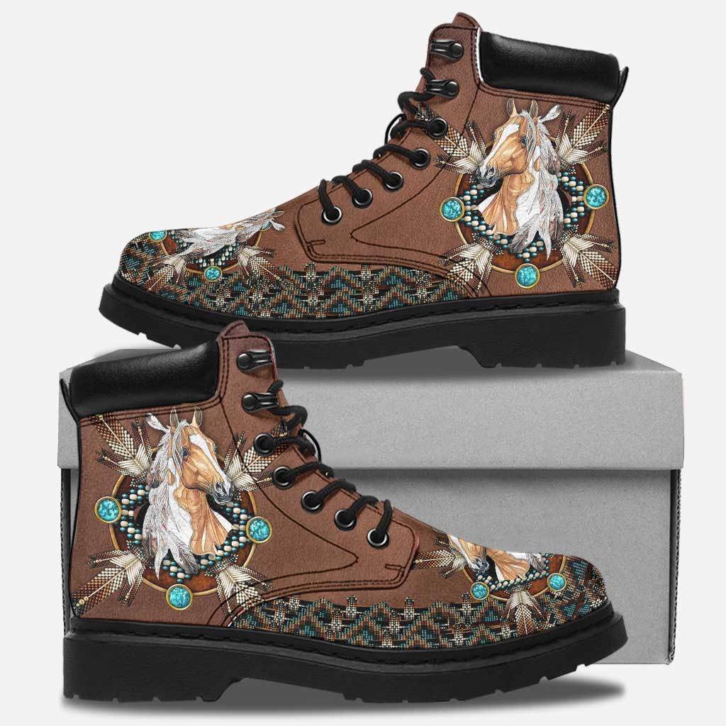 Horse Classic Tribal Pattern - All Season Boots