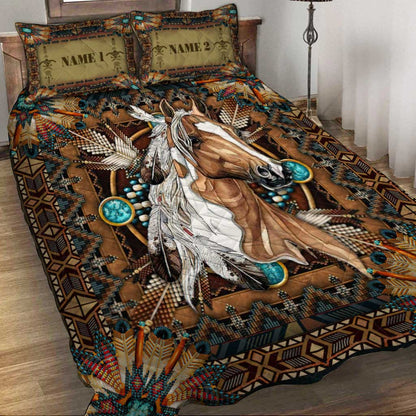 Horse Tribal Hausdirect - Personalized Horse Quilt Set