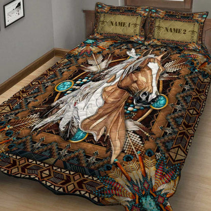 Horse Tribal Hausdirect - Personalized Horse Quilt Set