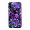 Faith Over Fear Dragon - Cystic Fibrosis Awareness Phone Case