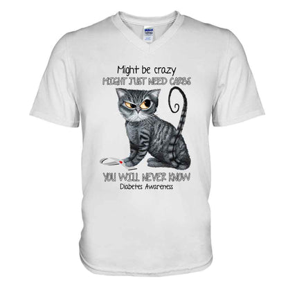 Might Be Crazy Might Just Need Carbs  - Diabetes Awareness T-shirt And Hoodie 082021