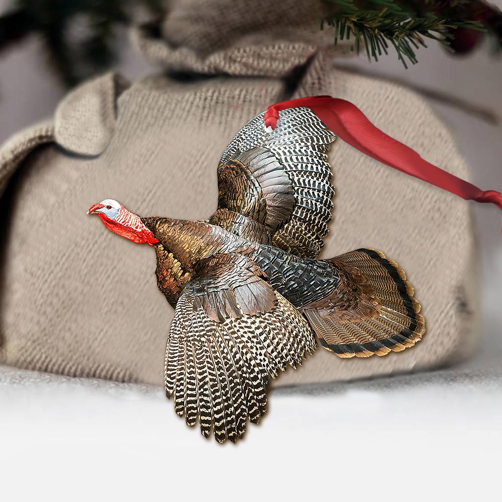 Turkey My Hunting Collection - Christmas Hunting Ornament (Printed On Both Sides)