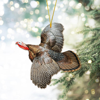 Turkey My Hunting Collection - Christmas Hunting Ornament (Printed On Both Sides)