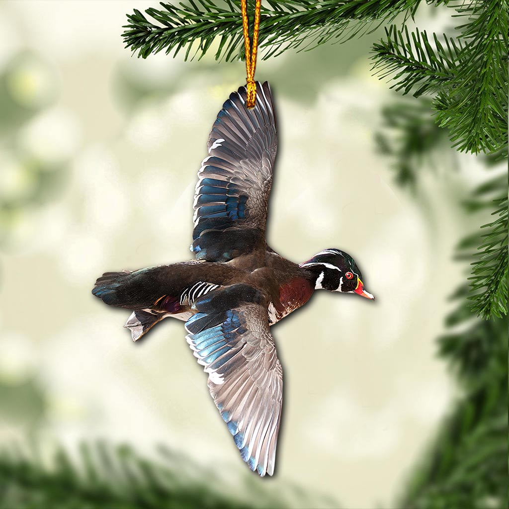 Wood Duck My Hunting Collection - Christmas Ornament (Printed On Both Sides)