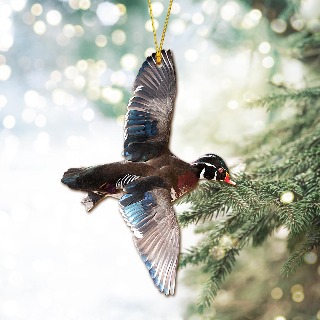 Wood Duck My Hunting Collection - Christmas Ornament (Printed On Both Sides)