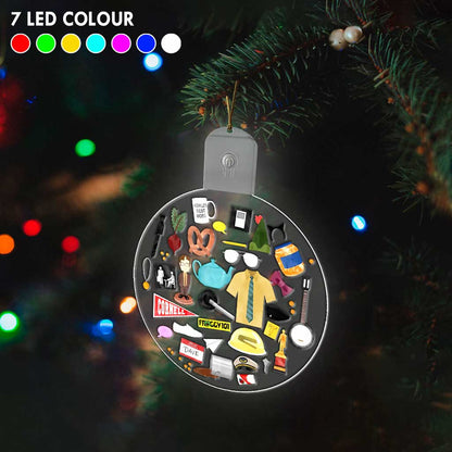 World's Best Ornament - Christmas Round Led Acrylic Ornament