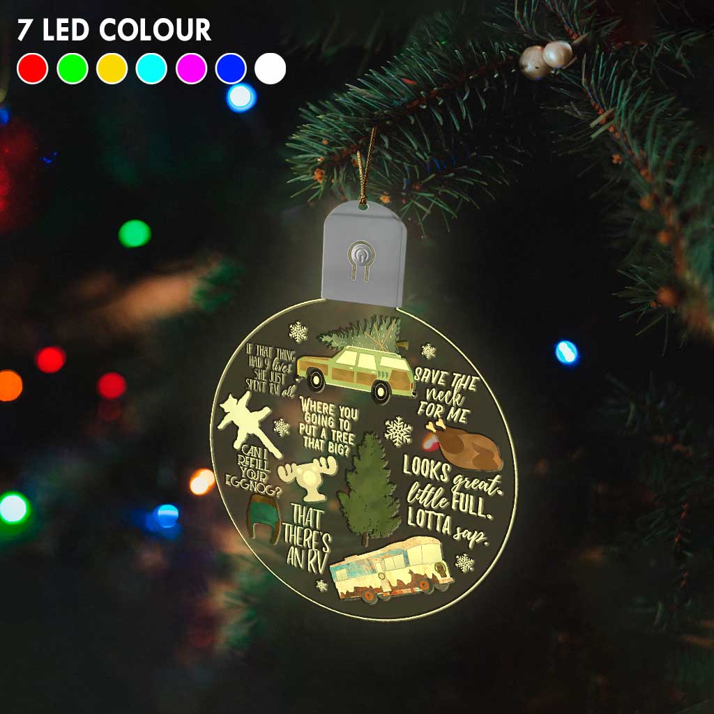 Save The Neck For Me - Christmas Round Led Acrylic Ornament