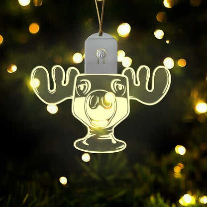 Can I Refill Your Eggnog - Christmas Shaped Led Acrylic Ornament