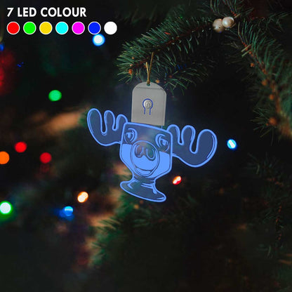 Can I Refill Your Eggnog - Christmas Shaped Led Acrylic Ornament