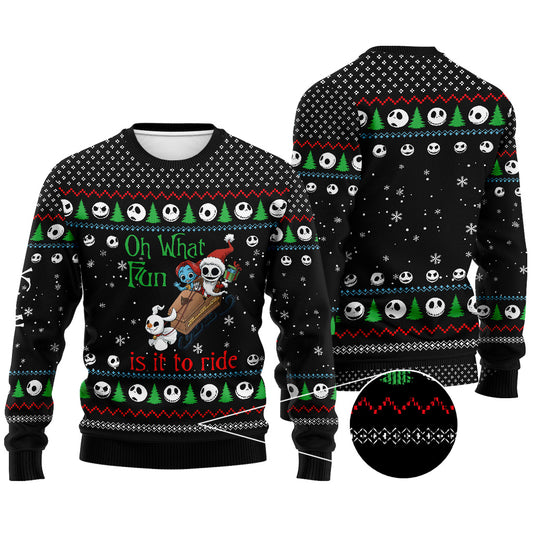 Oh What Fun - Personalized Christmas Nightmare Sweater