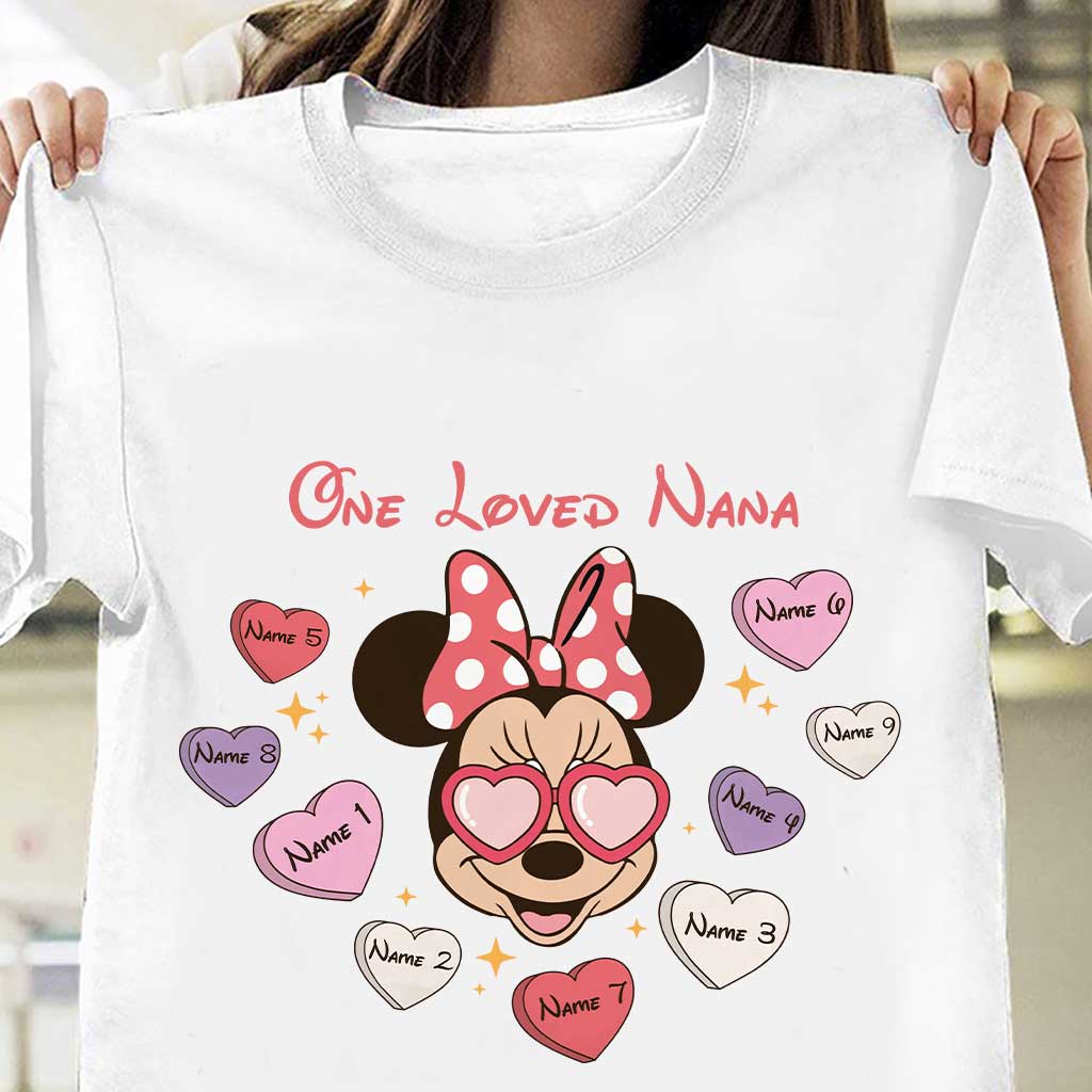 One Loved Grandma - Personalized Valentine Grandma T-shirt and Hoodie