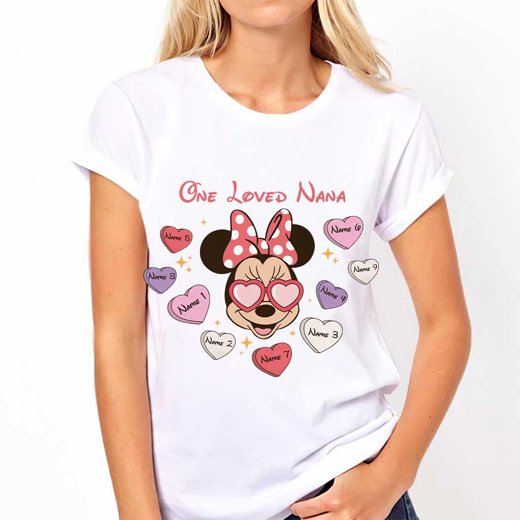 One Loved Grandma - Personalized Valentine Grandma T-shirt and Hoodie