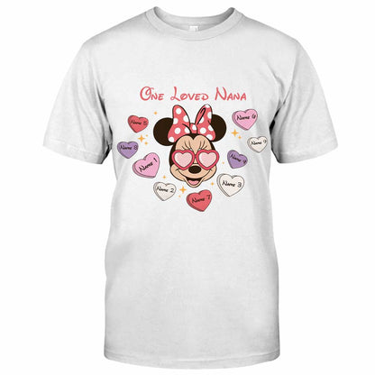 One Loved Grandma - Personalized Valentine Grandma T-shirt and Hoodie