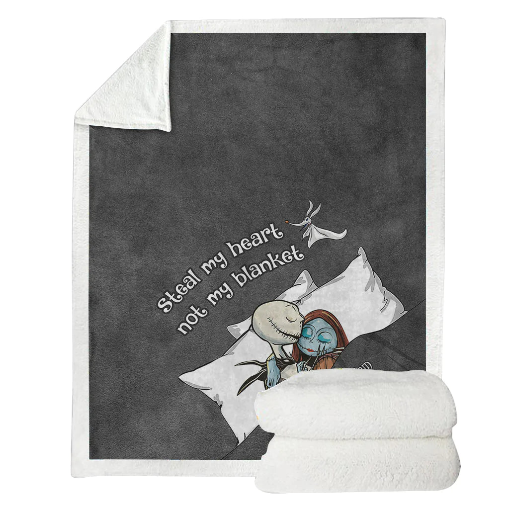 Steal My Heart Not My Blanket - Personalized Couple Nightmare Blanket