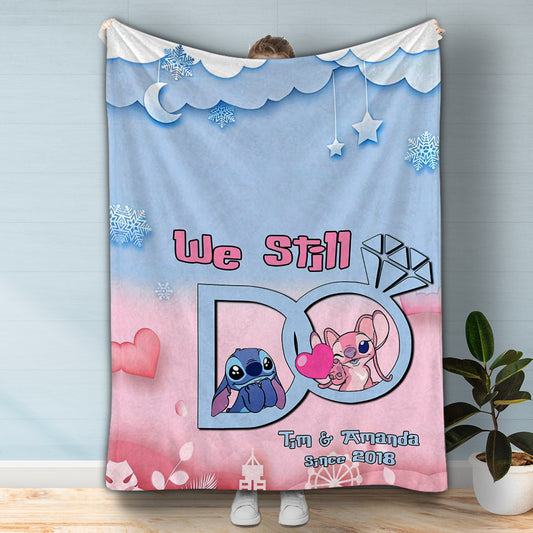 We Still Do - Personalized Couple Ohana Blanket