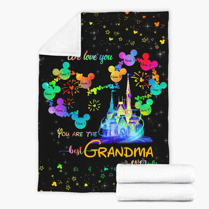 Best Grandma Ever - Personalized Mother's Day Grandma Blanket