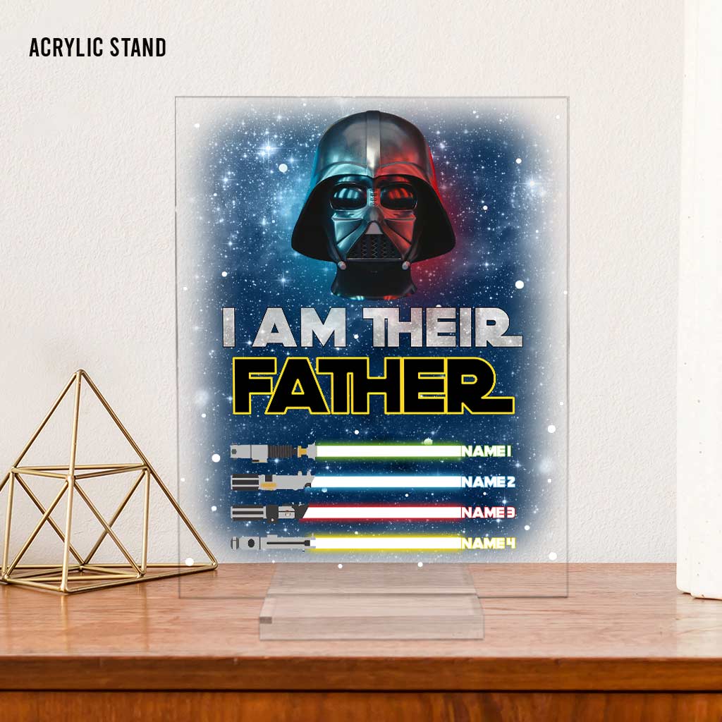 I Am Their Father - Personalized Father's Day Transparent Acrylic Plaque