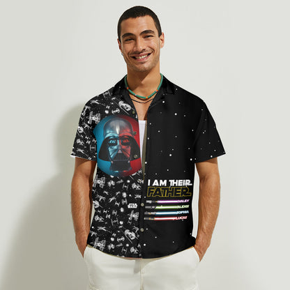 I Am Their Father - Personalized The Force Hawaiian Shirt