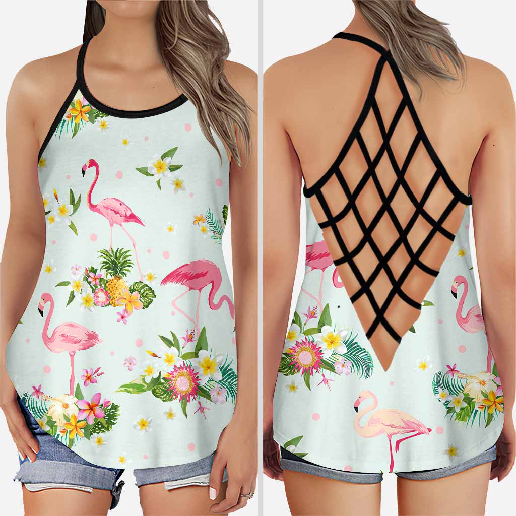 Flamingo Cross Tank Top