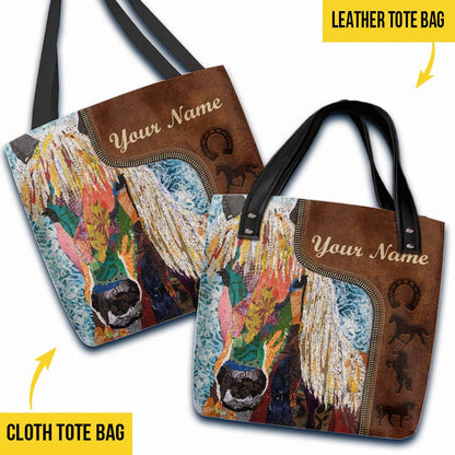 Love Horses Personalized Tote Bag