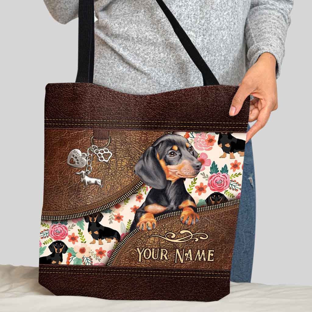 Dachshund Personalized  Tote Bag