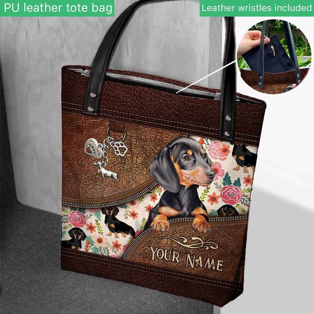 Dachshund Personalized  Tote Bag