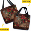 Skulls And Roses Personalized  Tote Bag