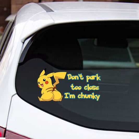 Don't Park Too Close - Personalized Monster Trainer Decal Full