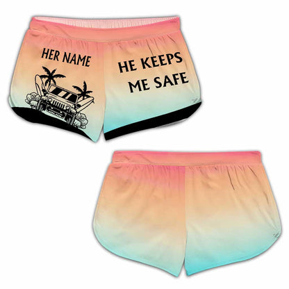 Adventurous Couple - Personalized Car Men Shorts And Women Shorts