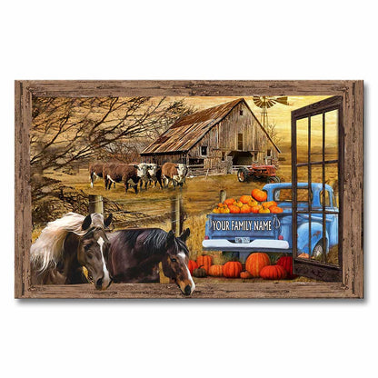 Country Road Take Me Home - Personalized Horse Canvas And Poster