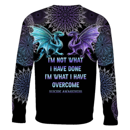 I'm What I Have Overcome - Suicide Prevention All Over T-shirt and Hoodie