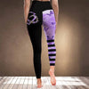 Infinitive Flower Heart Alzheimer Awareness Leggings