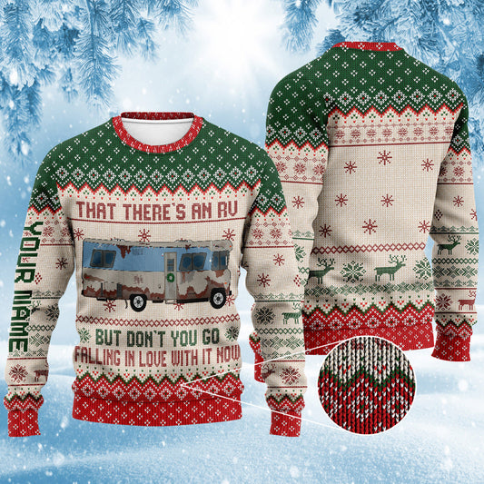 That There's An RV - Personalized Christmas Sweater