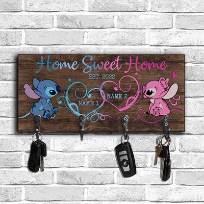 Home Is Where You Hang Your Heart - Personalized Ohana Key Rack