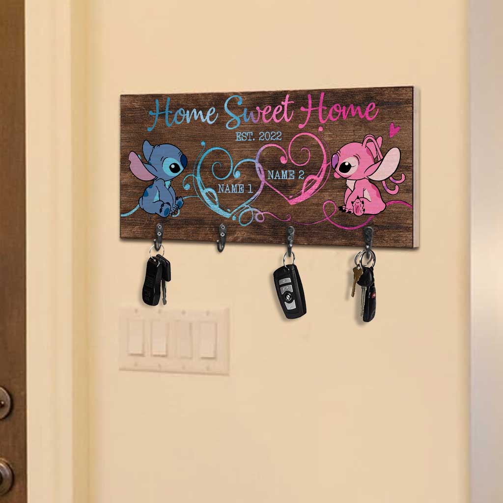 Home Is Where You Hang Your Heart - Personalized Ohana Key Rack