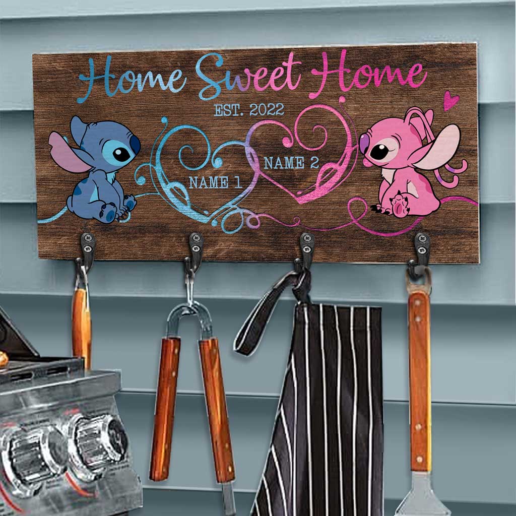 Home Is Where You Hang Your Heart - Personalized Ohana Key Rack