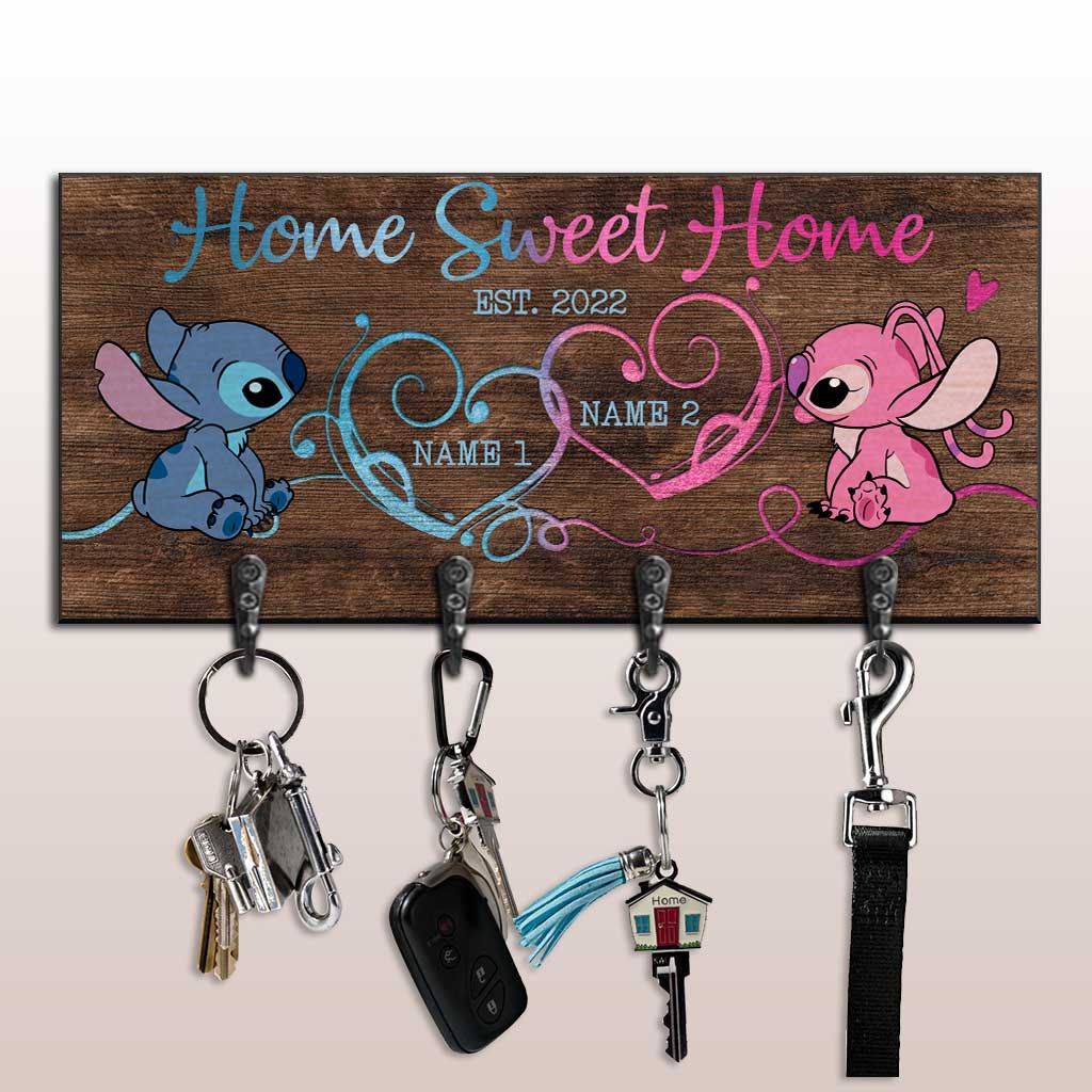 Home Is Where You Hang Your Heart - Personalized Ohana Key Rack