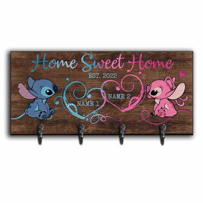 Home Is Where You Hang Your Heart - Personalized Ohana Key Rack